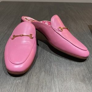***WORN ONCE*** Sam Edelmen Linnie Bit Mule - Pink Leather - Size US 10 (Women)